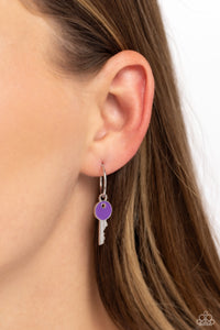 Key Performance - Purple Earrings - Paparazzi Accessories