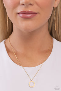 Leave Your Initials - Gold - O Necklace - Paparazzi Accessories