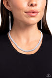 Spray Paint Sass - White Necklace - Paparazzi Accessories