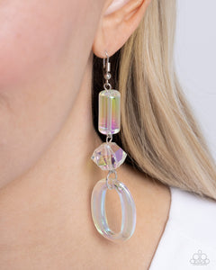 Iridescent Infatuation - Multi Earrings - Paparazzi Accessories