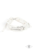 Lead Guitar - White Bracelet - Paparazzi Accessories