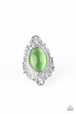 Riviera Royalty - Green Ring - Paparazzi Accessories