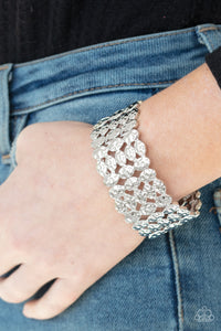 Tectonic Texture - Silver Bracelet - Paparazzi Accessories