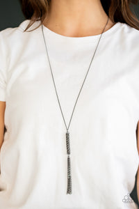 Towering Twinkle - Black Necklace - Paparazzi Accessories